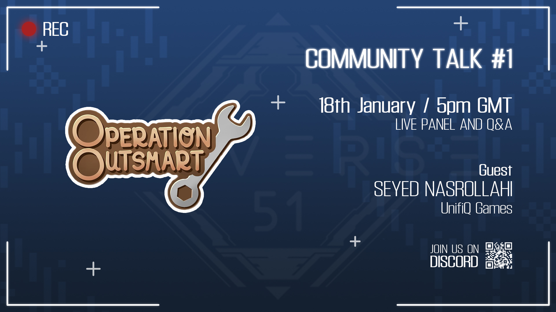 ↑First Community Talk with Seyed Nasrollahi from UnifiQ Games↑